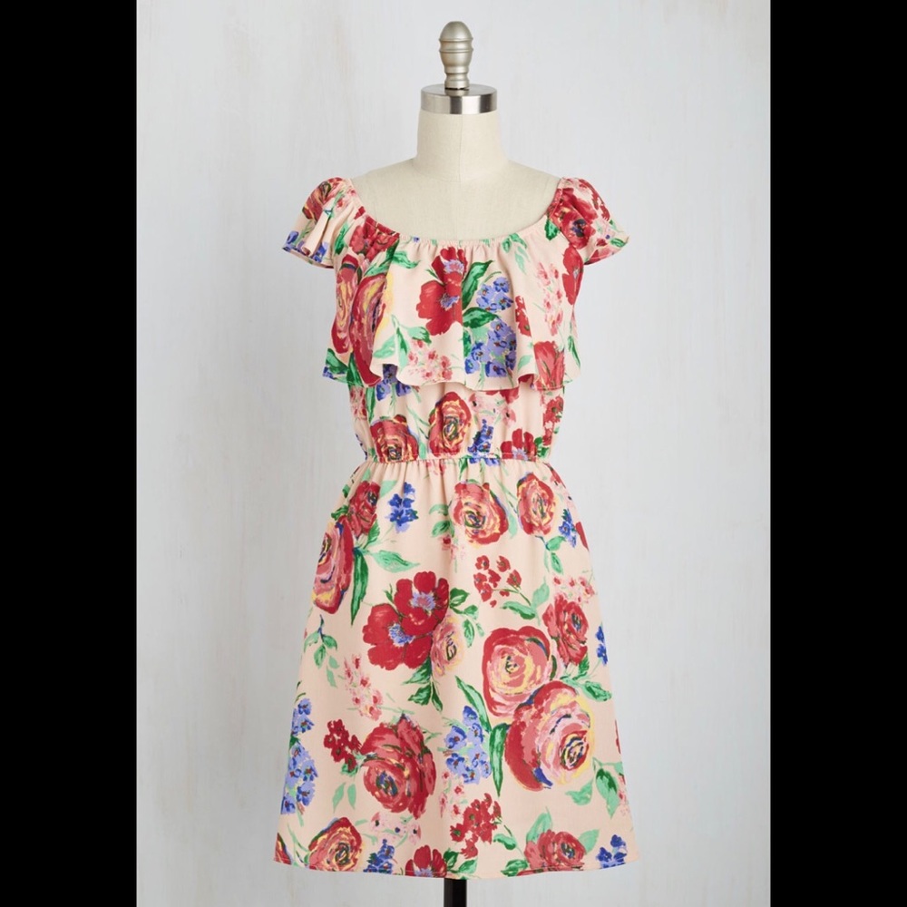 🌸 ModCloth One Way or Aflutter Dress 🌸